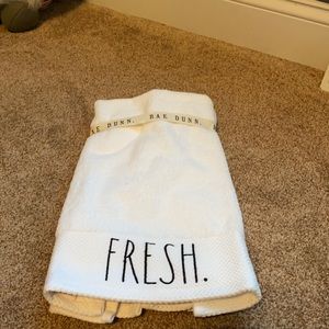 Newt Rae Dunn Fresh and clean hand towel set .